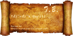 Török Berill névjegykártya